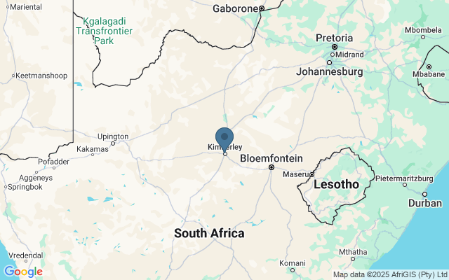 Kaart met locatie Die Groot Gat
